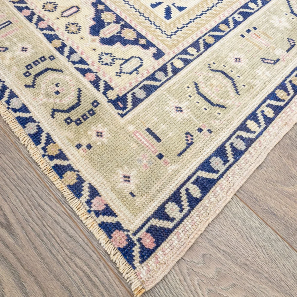 Soho Antiq - Gordion Ethnic Patterned Hand Woven Wool Carpet 122x207cm