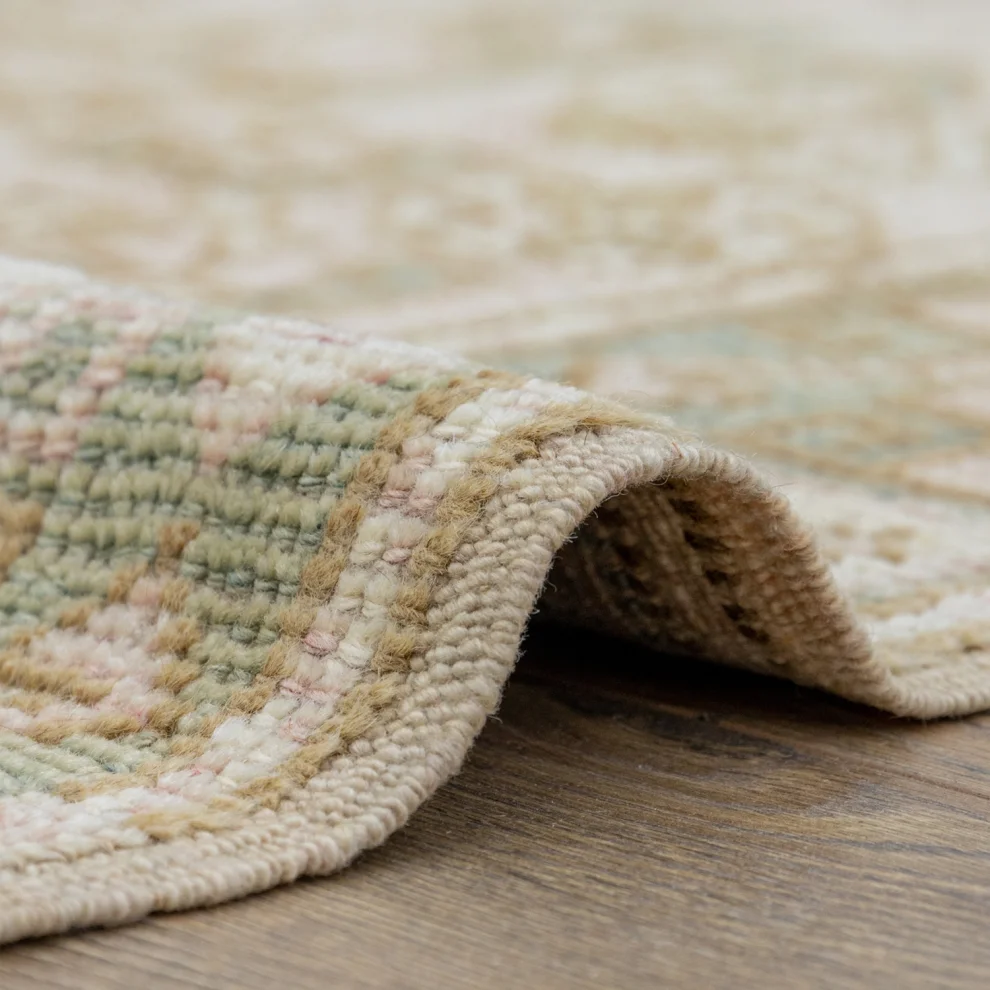 Soho Antiq - Rustic Patterned Hand Weaving Carpet 124x173cm