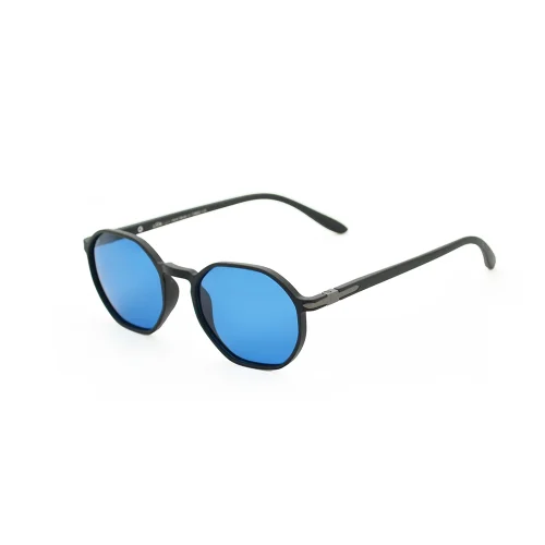 Looklight - Santorini Matte Black Unisex Sunglasses