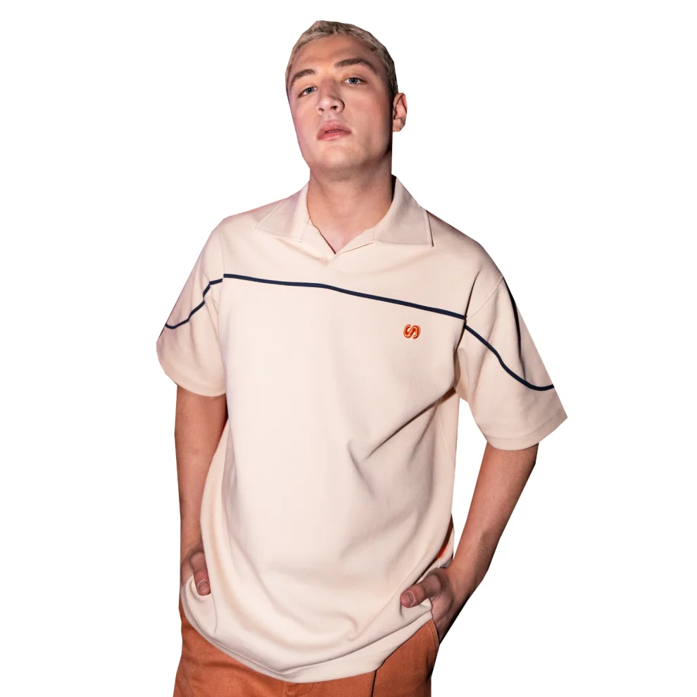Sevdrus - Oversized Unisex Polo Neck T-shirt