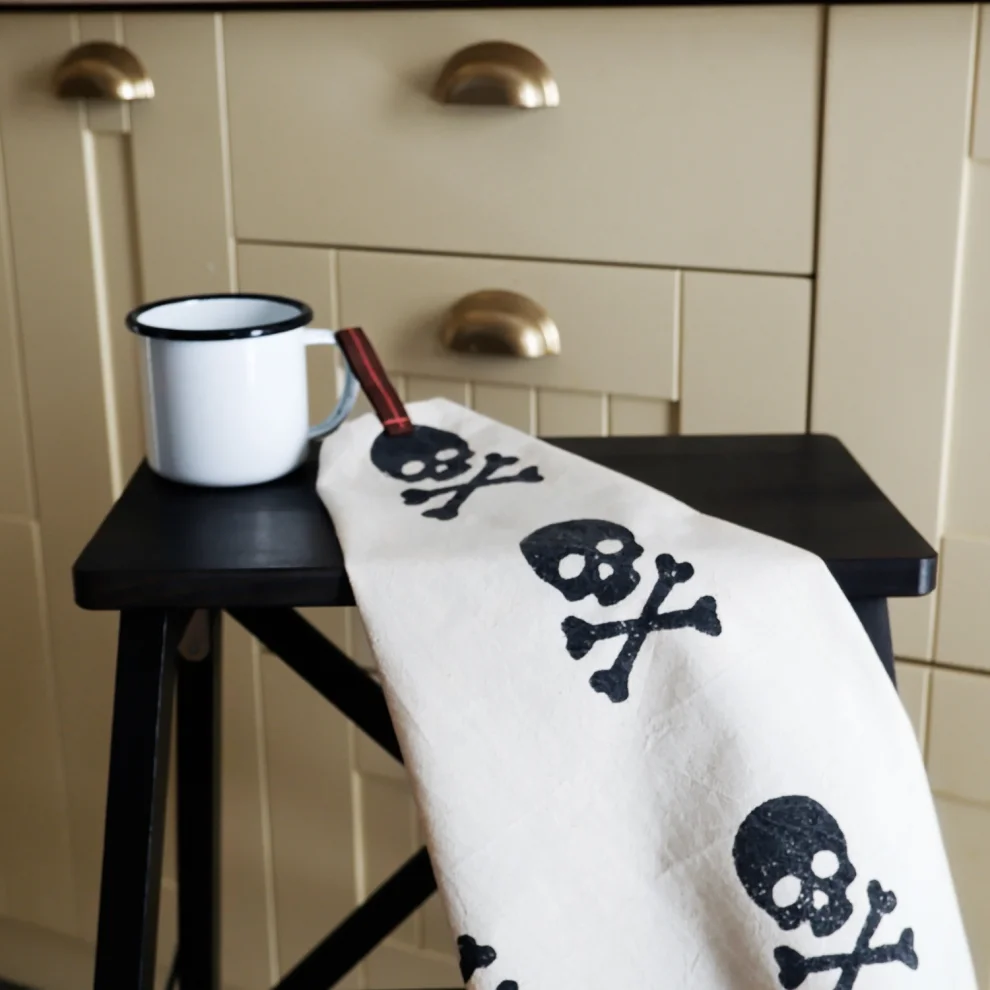 Skull bath towel discount set