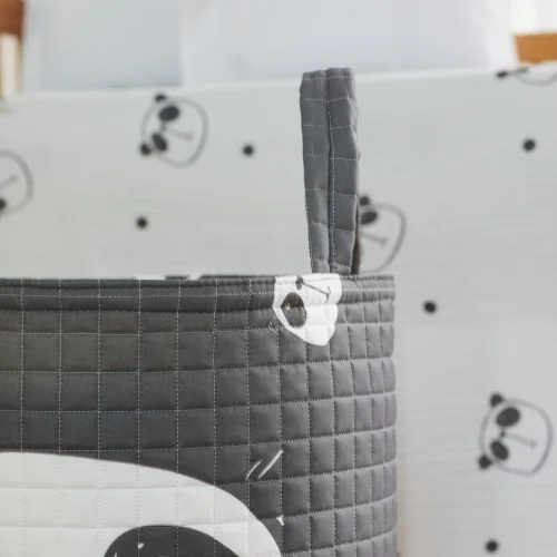 Arba Baby - Organic Cotton Toy And Loundry Basket - Panda Theme