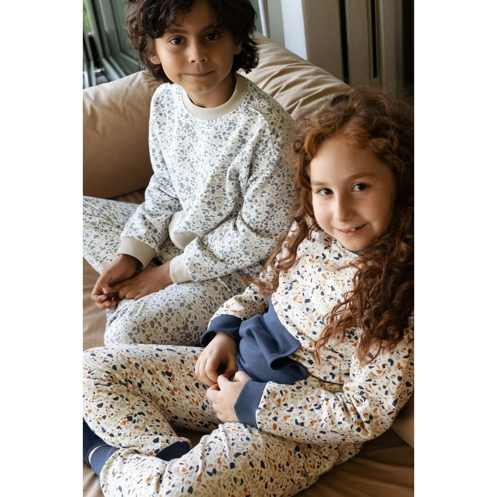 Little Gusto - Organic Cotton Sweatsuit Terrazzo