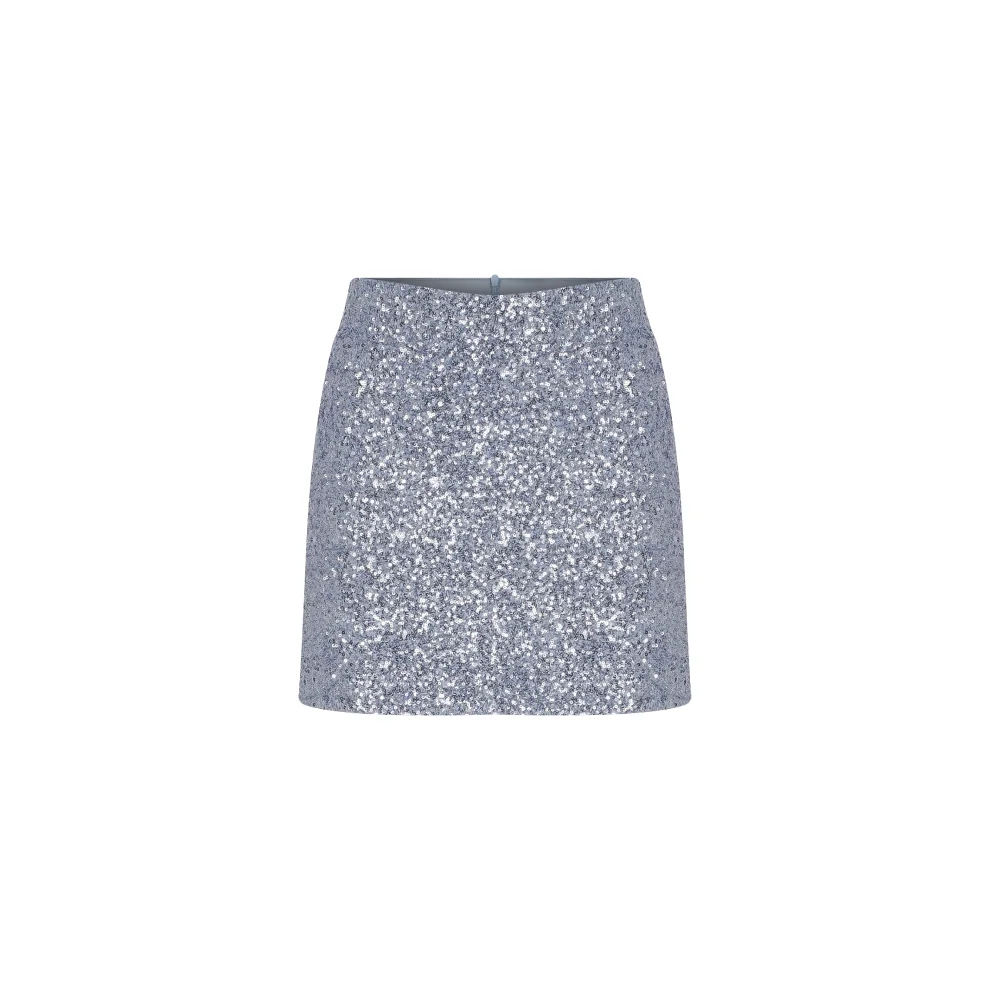 Nazlı Ceren - Marde A-line Sequin Mini Skirt