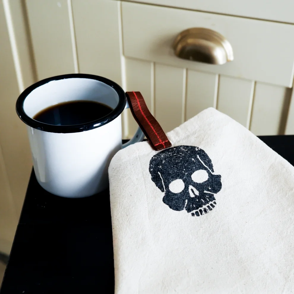 3x3 Works - Skull Kitchen/ Dish Towel Set Of 2