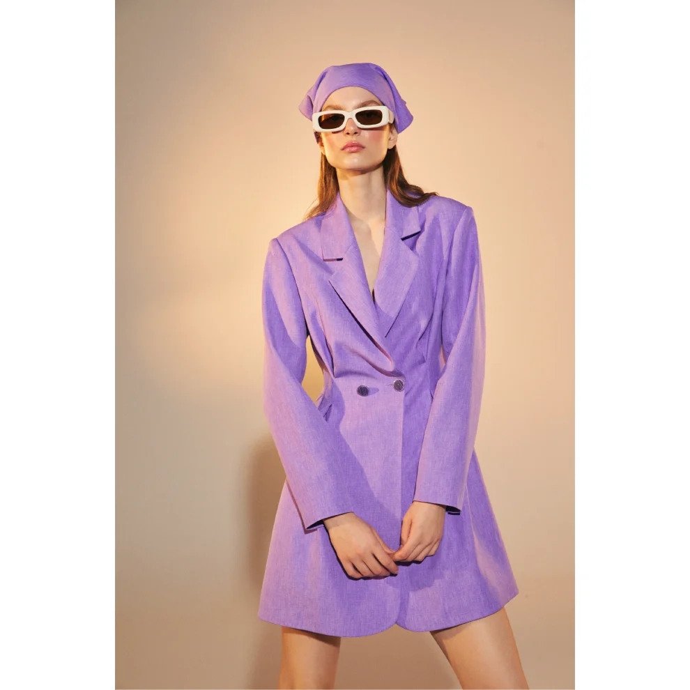 Robe blazer mauve sale