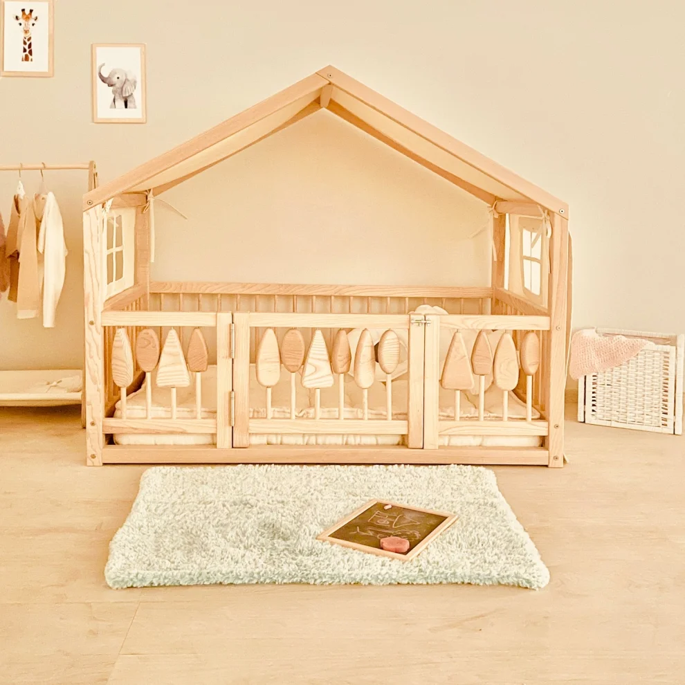 Simre Kids - Woodland Montessori House Floor Bed Option 10