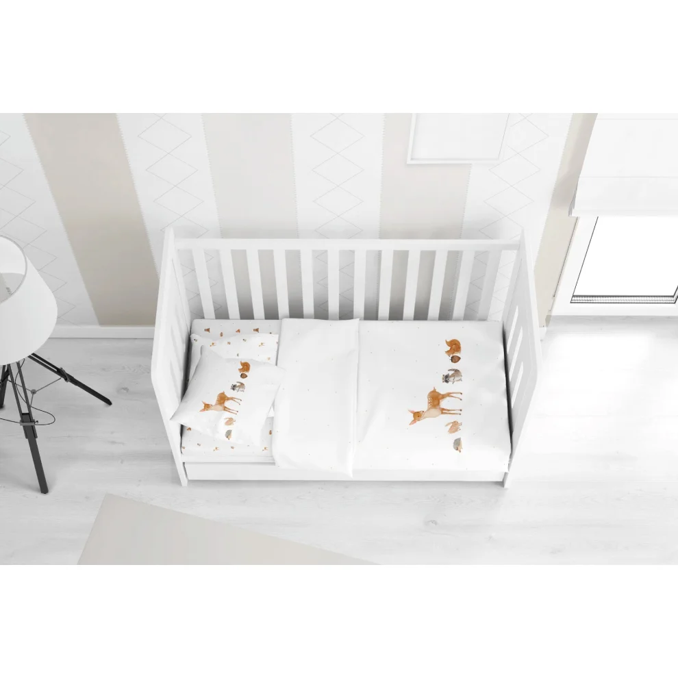 Casadora Baby - Forest Amigos  Satin Baby Bedding Set