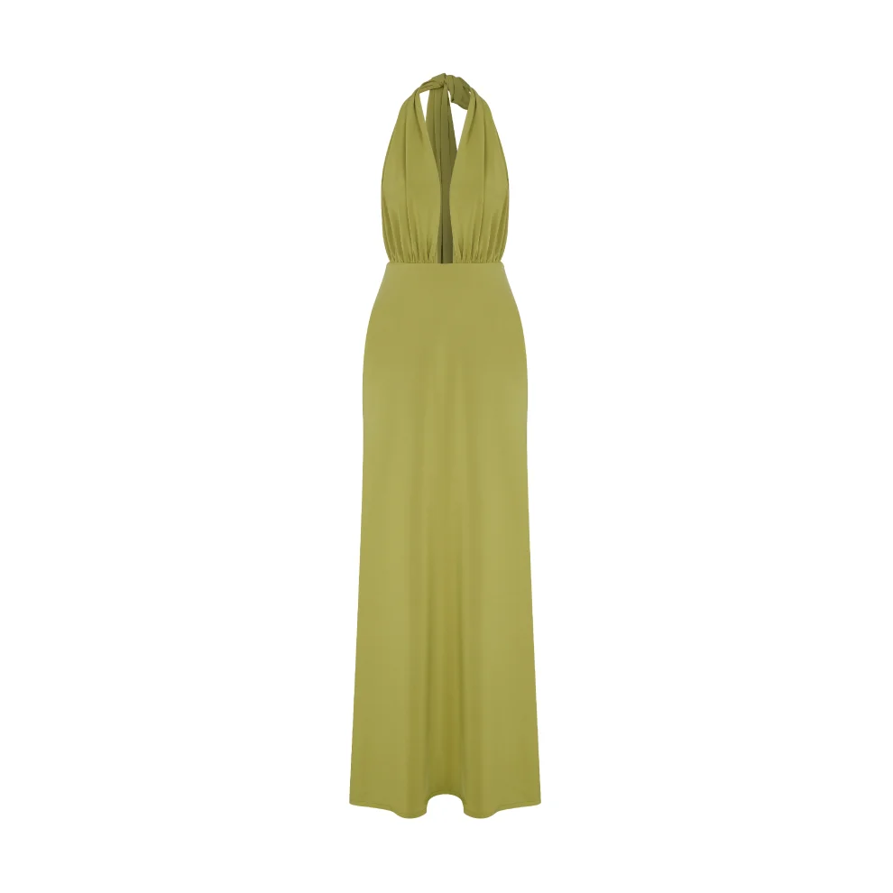 Alina plunge outlet maxi dress