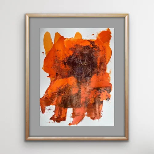 CoralArte - Traces Series Sunset Feeling Acrylic Painting Art