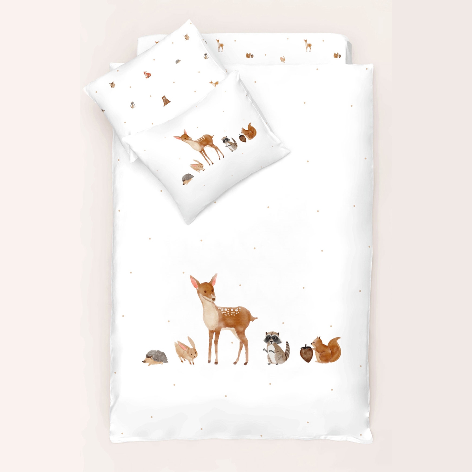 Forest Amigos  Satin Baby Bedding Set