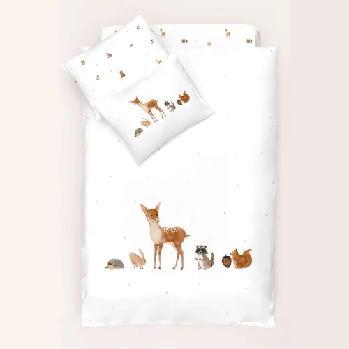 Casadora Baby - Forest Amigos  Satin Baby Bedding Set