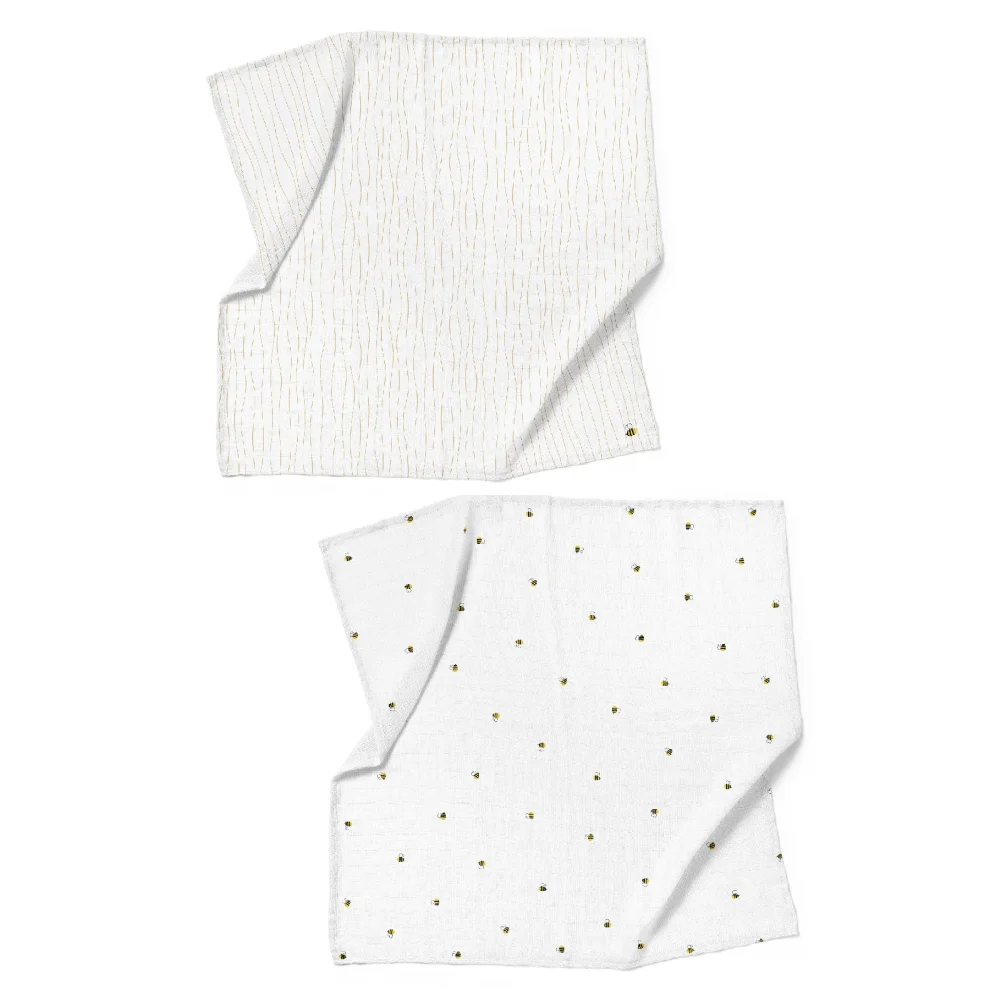 Casadora Baby - Happy Bee 2- Piece Muslin Set