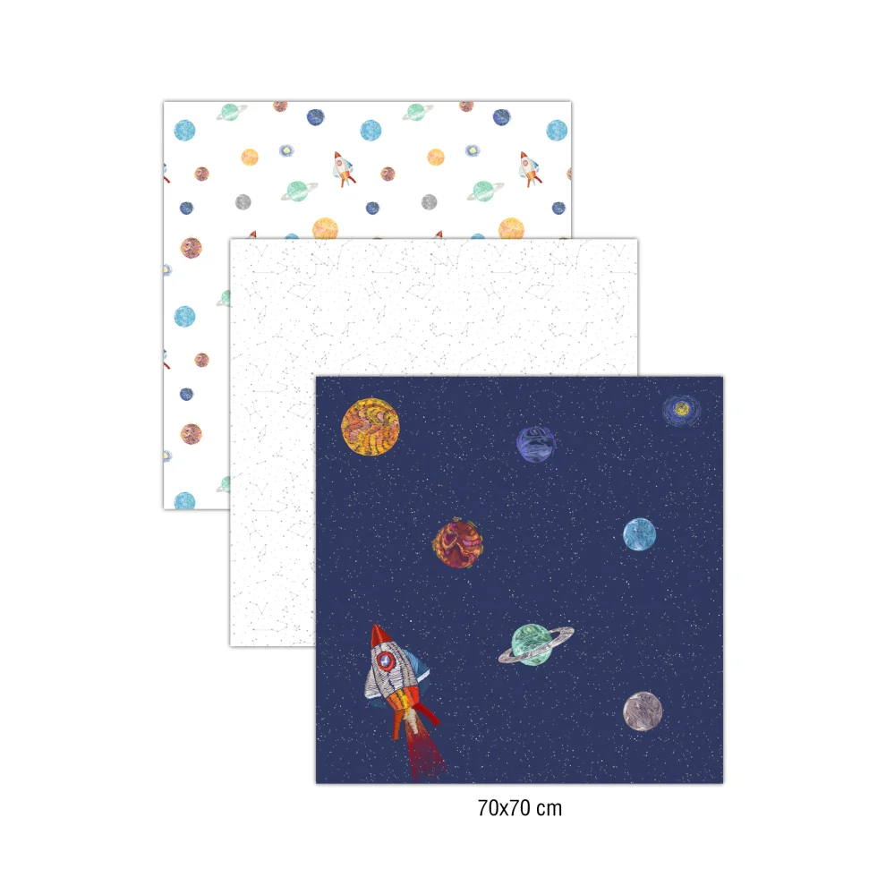 Casadora Baby - Space Planet 3- Piece Muslin Set