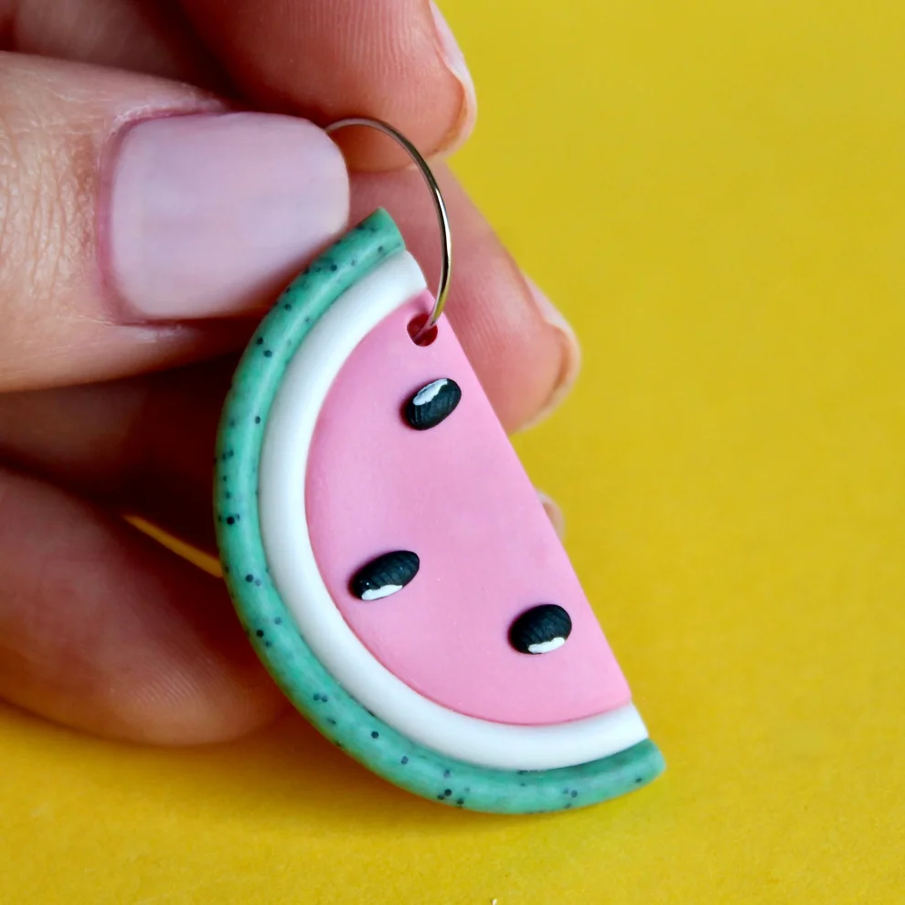 Daisy Lazy Creations - Watermelon Triple Earring Set