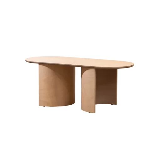 KYS Tasarım - Kanguru Side Table +2 Pouf Set