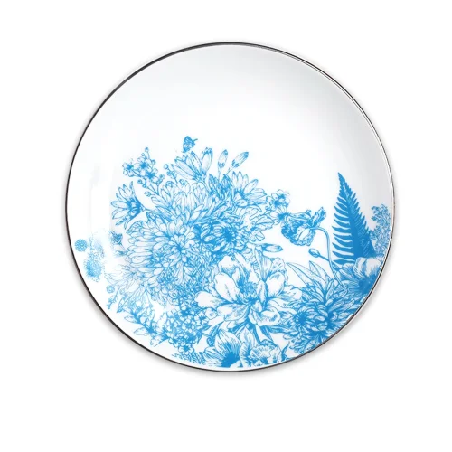 Mİ Su Deco - Floral Patterned  Dessert Plate