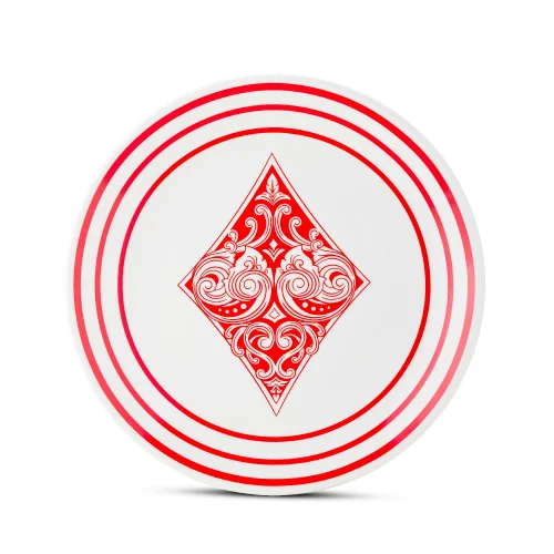 Mİ Su Deco - Playing Card Figured Plate Set