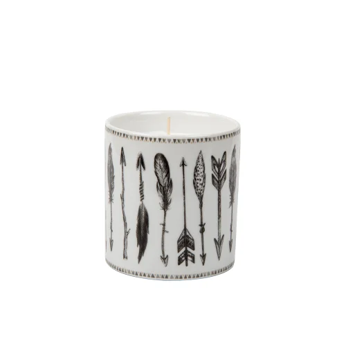 Mİ Su Deco - Feather Patterned Candle