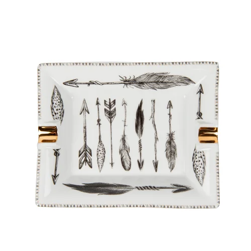 Mİ Su Deco - Feather Patterned Ashtray
