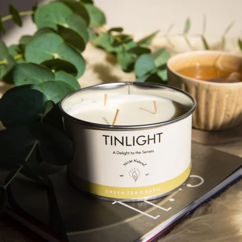 Tinlight - Green Tea& Basil Candle 340gr