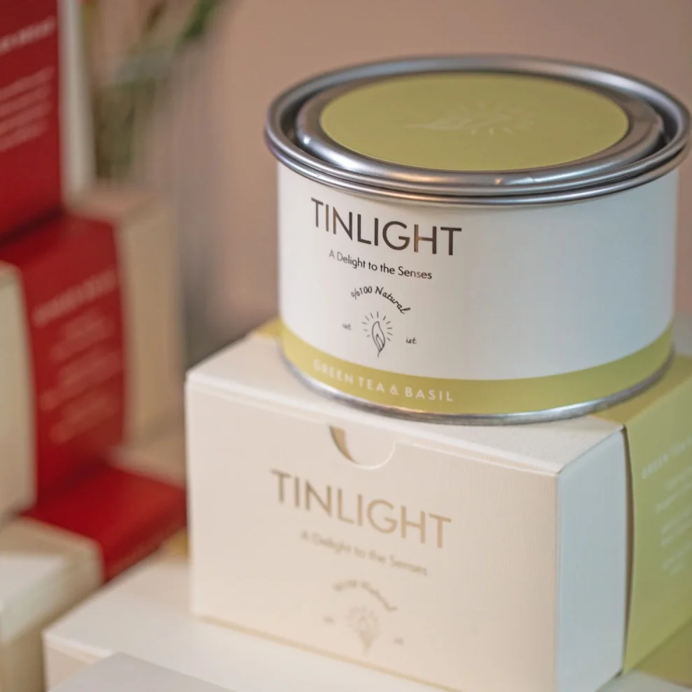 Tinlight - Green Tea& Basil Candle 340gr