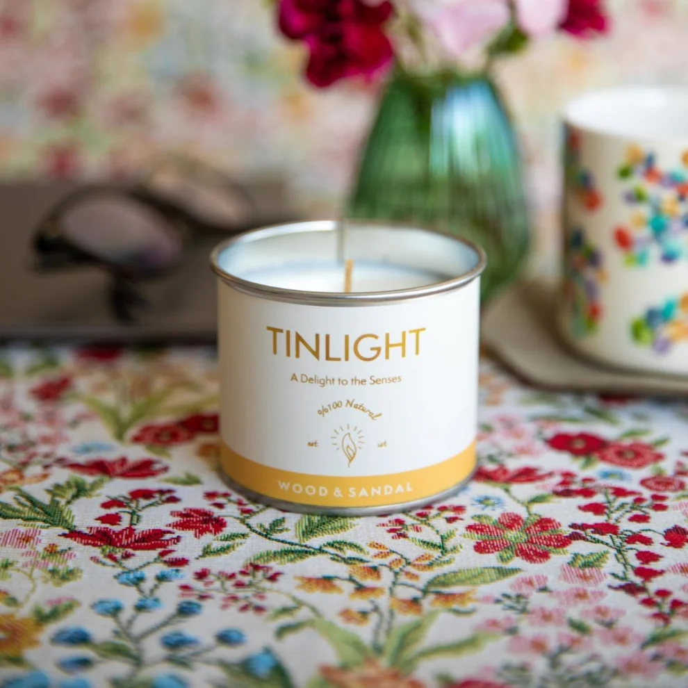 Tinlight - Wood& Sandal Candle 170gr