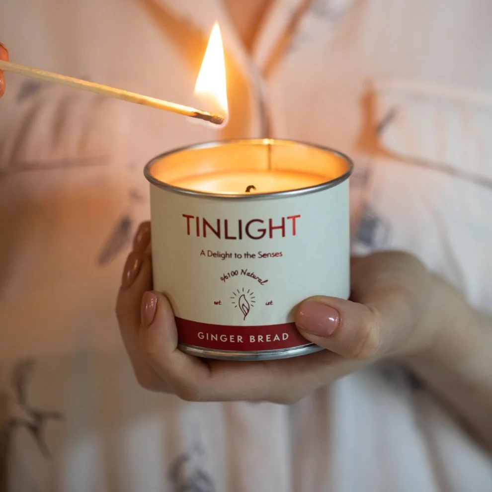 Tinlight - Wood& Sandal Candle 170gr