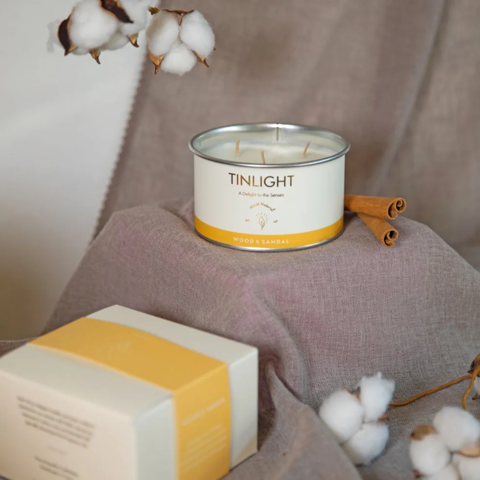 Tinlight - Wood& Sandal Candle 340gr