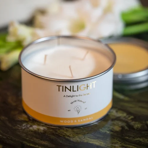 Tinlight - Wood& Sandal Candle 340gr