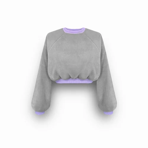Follow Fiction - Oversize Crop Softshell Sweatshirt