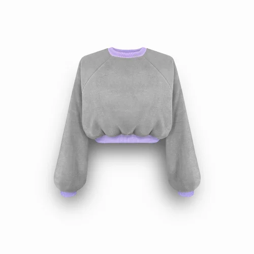 Follow Fiction - Oversize Crop Polar Sweatshirt