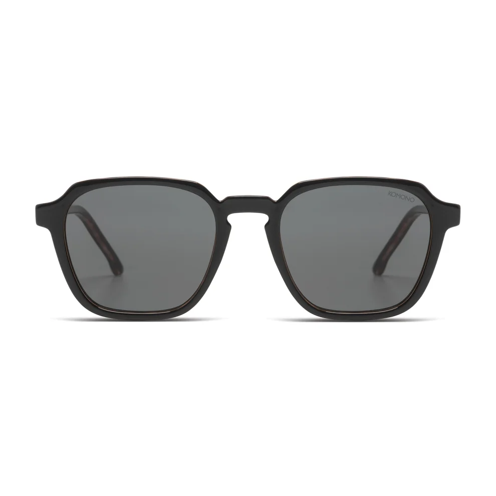 Komono - Matty Black Tortoise Unisex Sunglasses