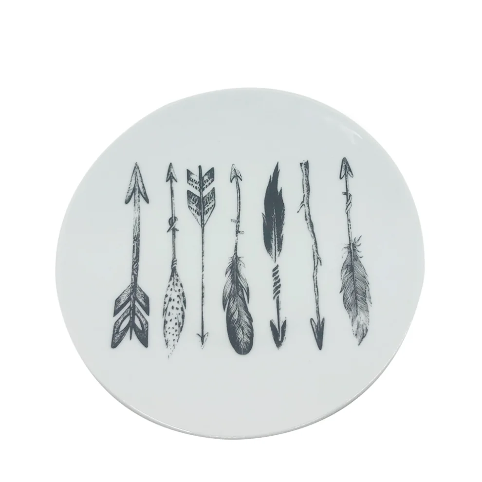 Mİ Su Deco - Feather Patterned Dinner Set 30 Pcs