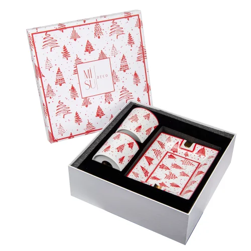 Mİ Su Deco - Pine Tree Patterned Gift Set