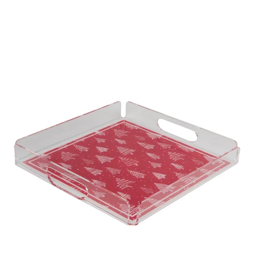 Mİ Su Deco - Pine Tree Patterned Tray