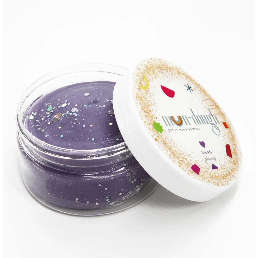 Mundough - Lilac Glittering Doğal Oyun Hamuru