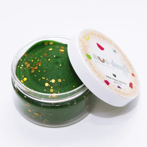 Mundough - Forest Green Glittering Natural Playdough