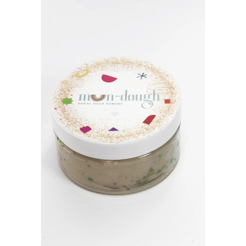 Mundough - Snow White Glittering Natural Playdough