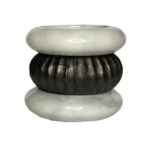 Ritzy Fine Living - Double Color Marble Candle Holder