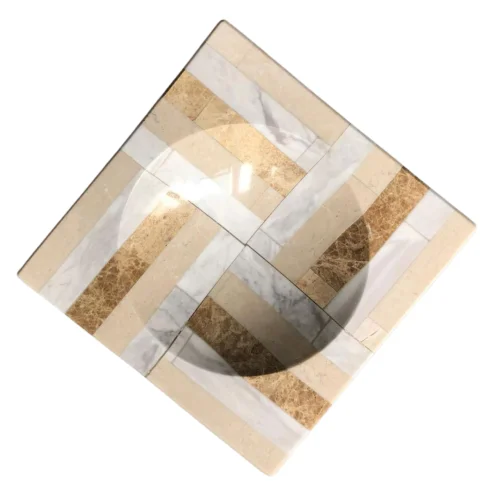 Thinstone - Segmented Block Marble Decorative Object