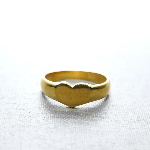 TwoGrazia - Heart Detailed Ring