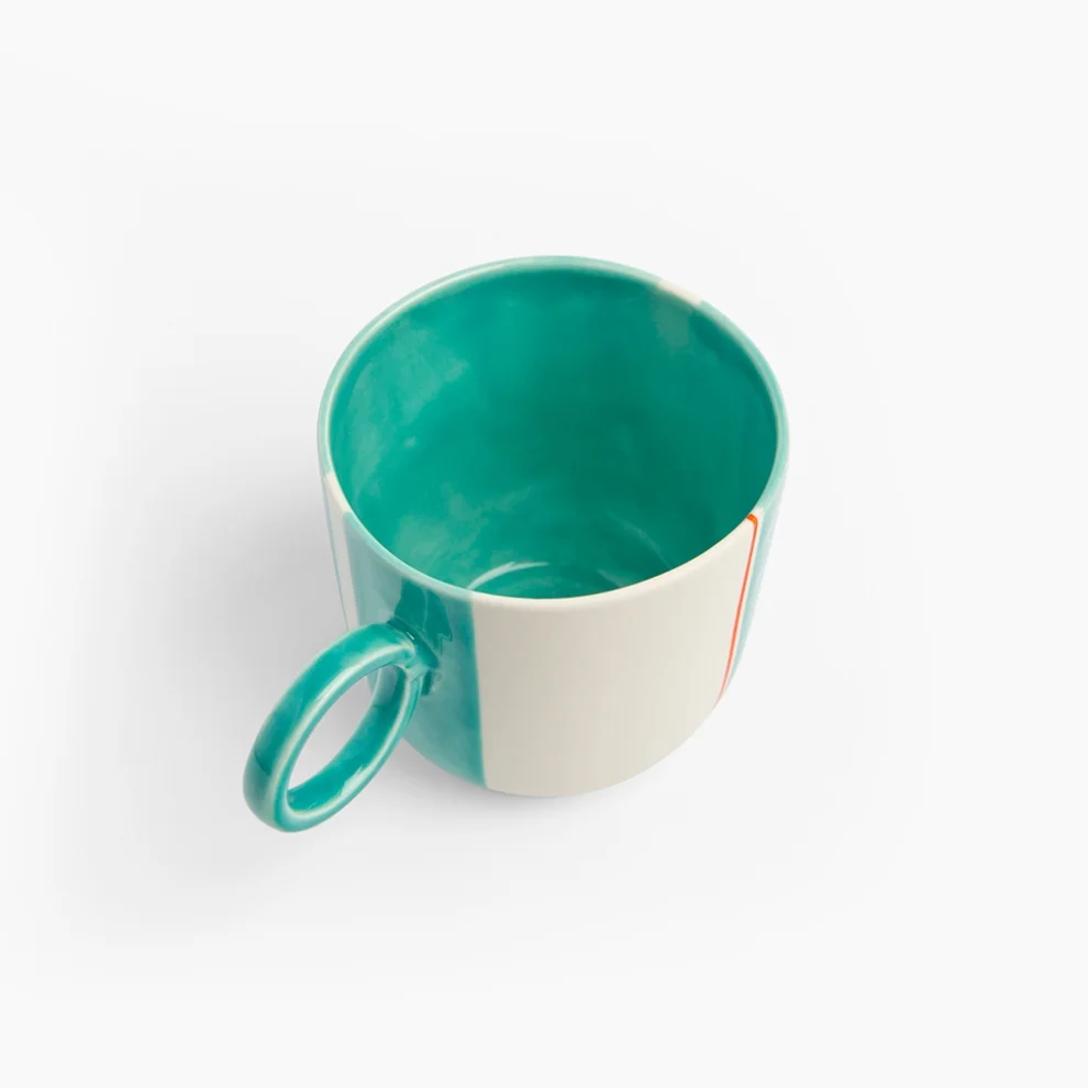 Yasemin Uğurlu Clay Works - Aria Linie / Jade Porcelain Mug