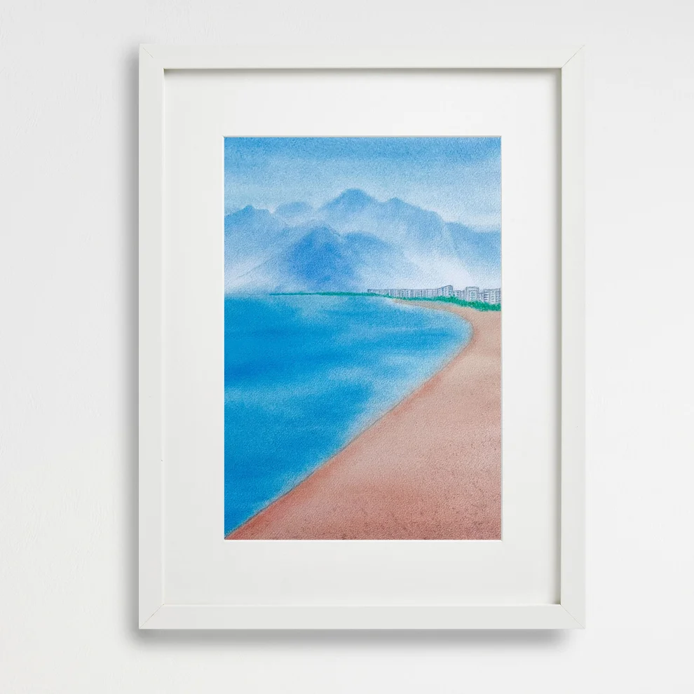 Atelier Dma - Mediterranean Konyaaltı Beach Art Print