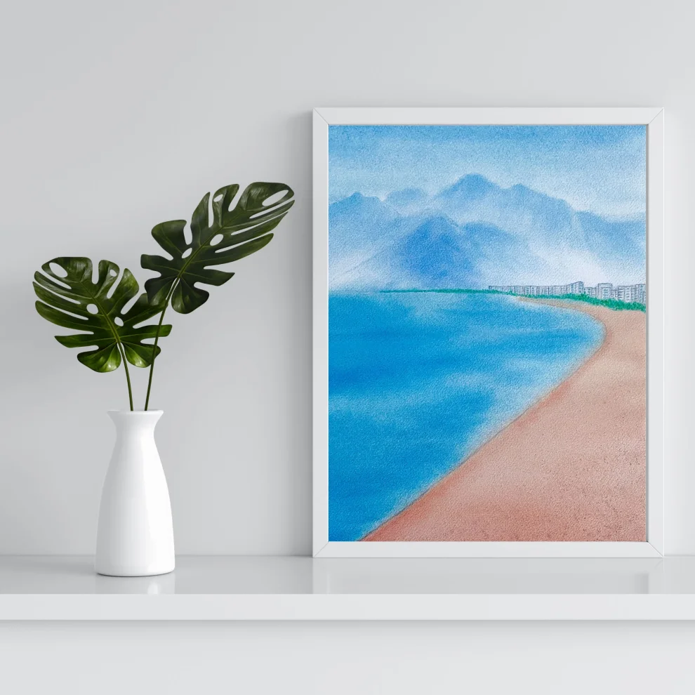 Atelier Dma - Mediterranean Konyaaltı Beach Art Print
