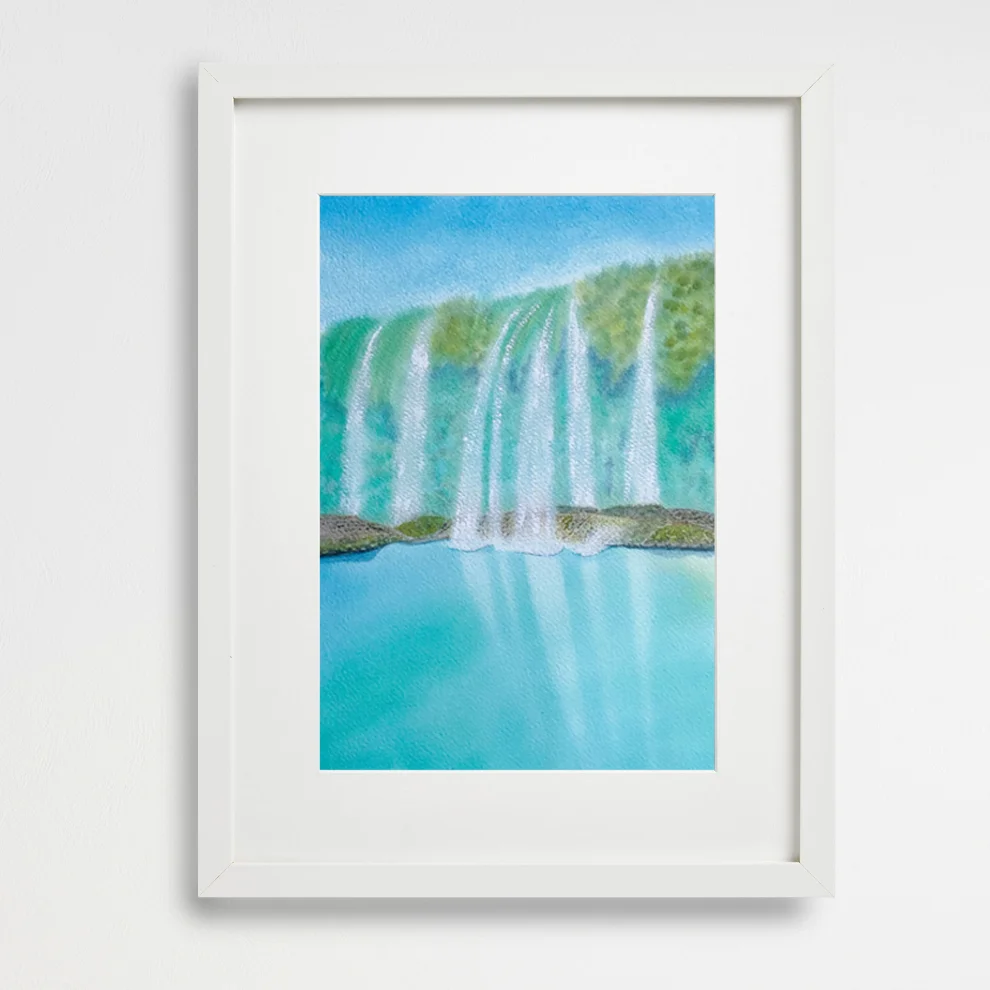 Atelier Dma - Mediterranean Kurşunlu Waterfall Art Print