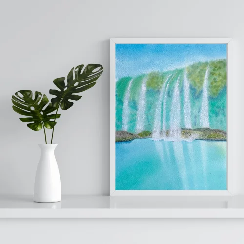 Atelier Dma - Mediterranean Kurşunlu Waterfall Art Print