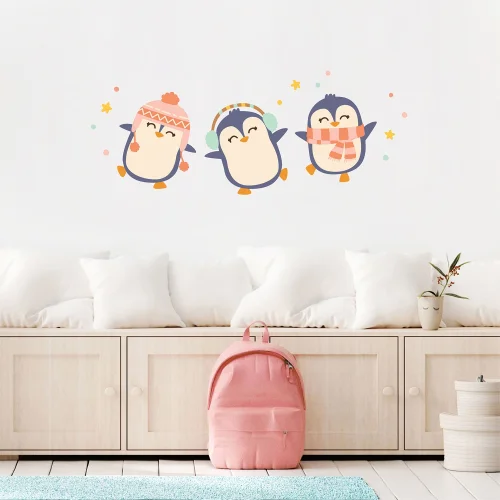 Jüppo - Dancing Penguins Wall Sticker