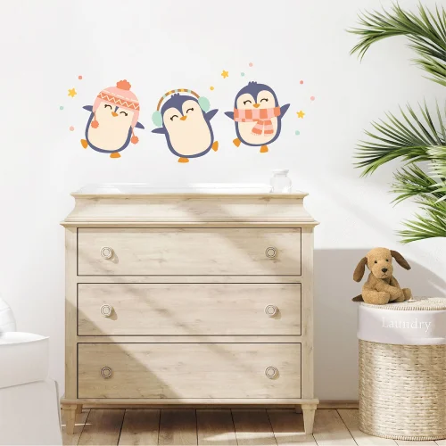 Jüppo - Dancing Penguins Wall Sticker