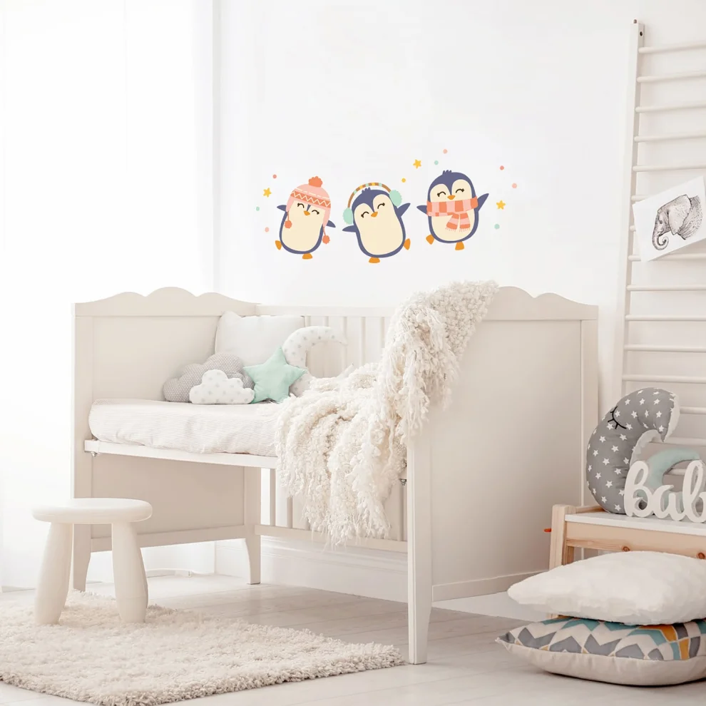 Jüppo - Dancing Penguins Wall Sticker